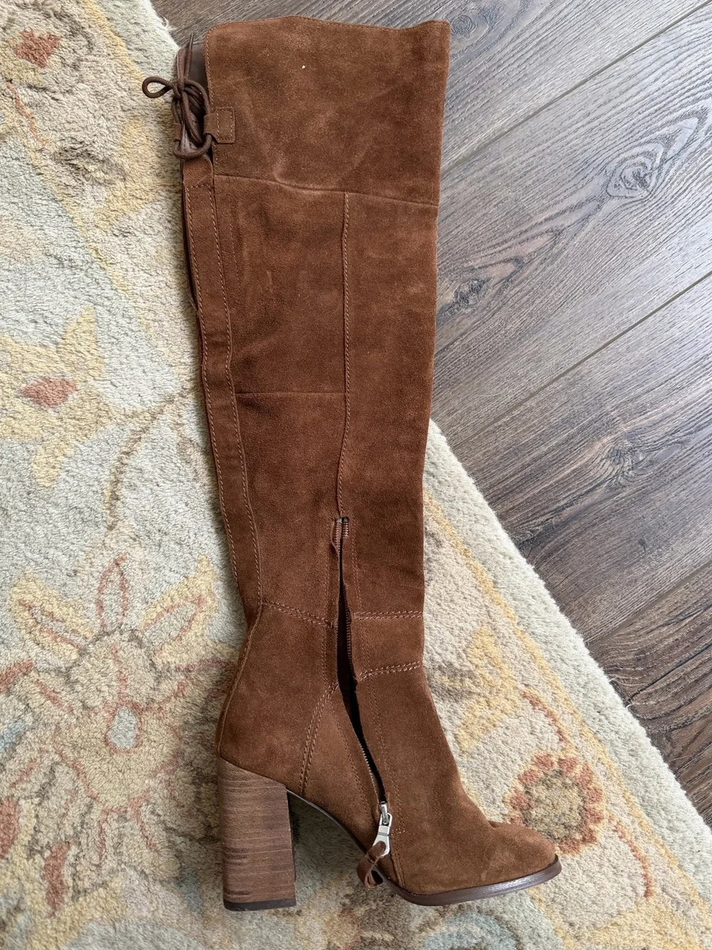 Steve Madden Novels Over-the-Knee Block Heel Boots in Brown
